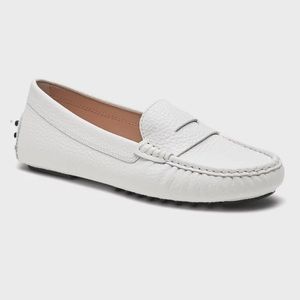 Banana Republic White Driving Loafer - size 10
